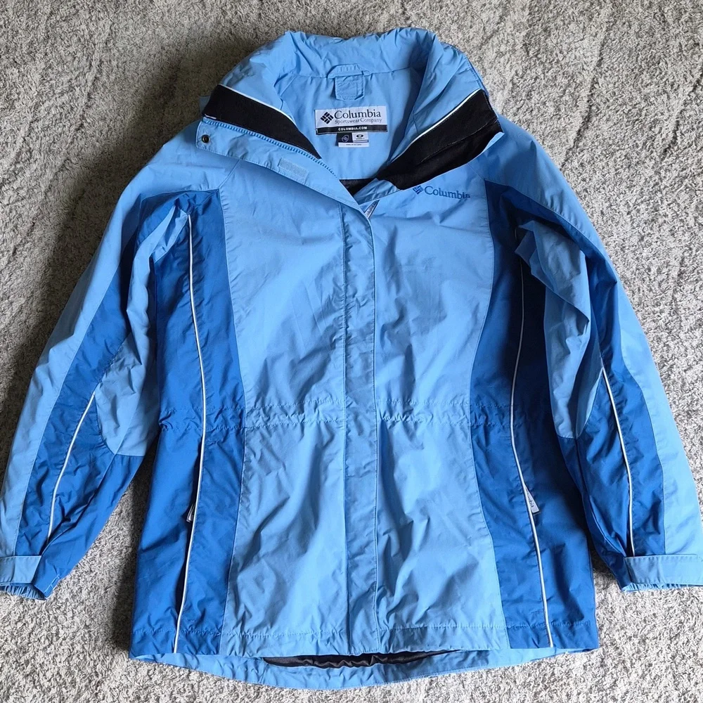 Columbia 3 In 1 Interchange Jacket Complete Women's Size M Blue - Picture 1 of 16